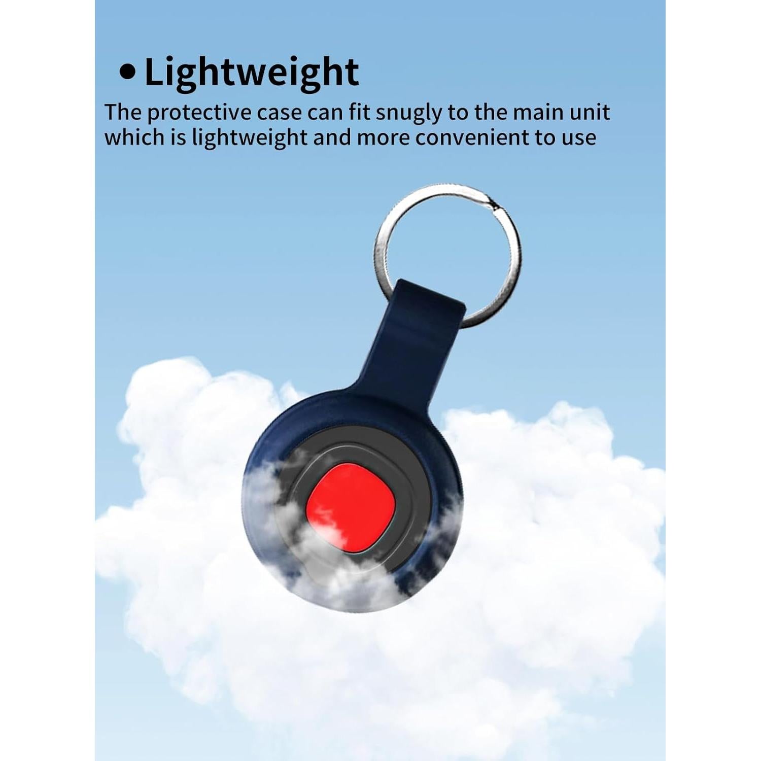 Funda protectora de silicona Delumu para etiquetas de rastreo - Azul (2 unidades)