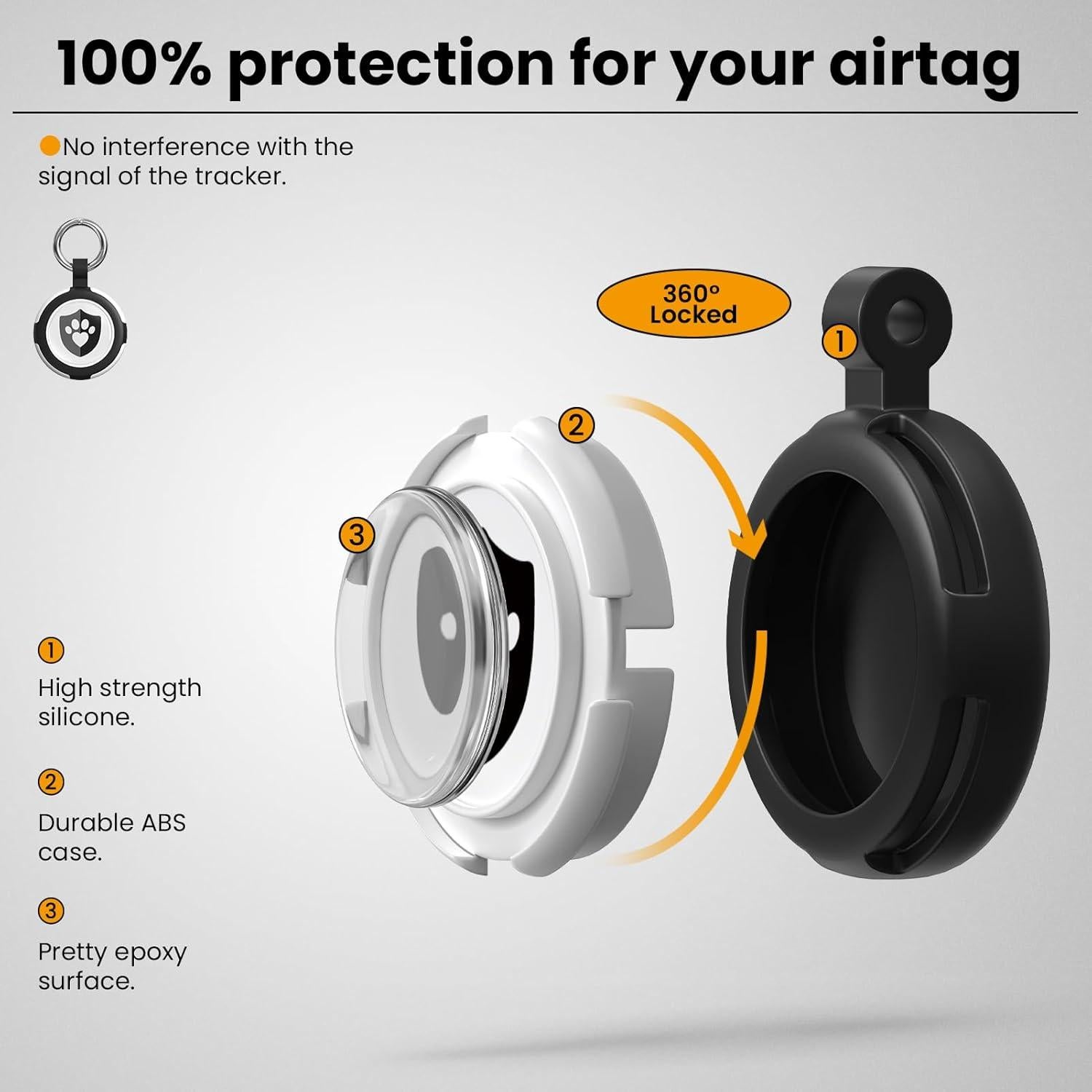 Soportes Impermeables para AirTag ILFINDYOU - Paquete de 4 Colores