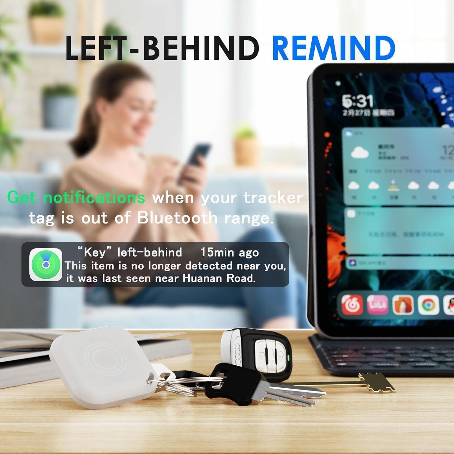 Paquete de 4 AirTags LAOLASEED Rastreador Bluetooth iOS