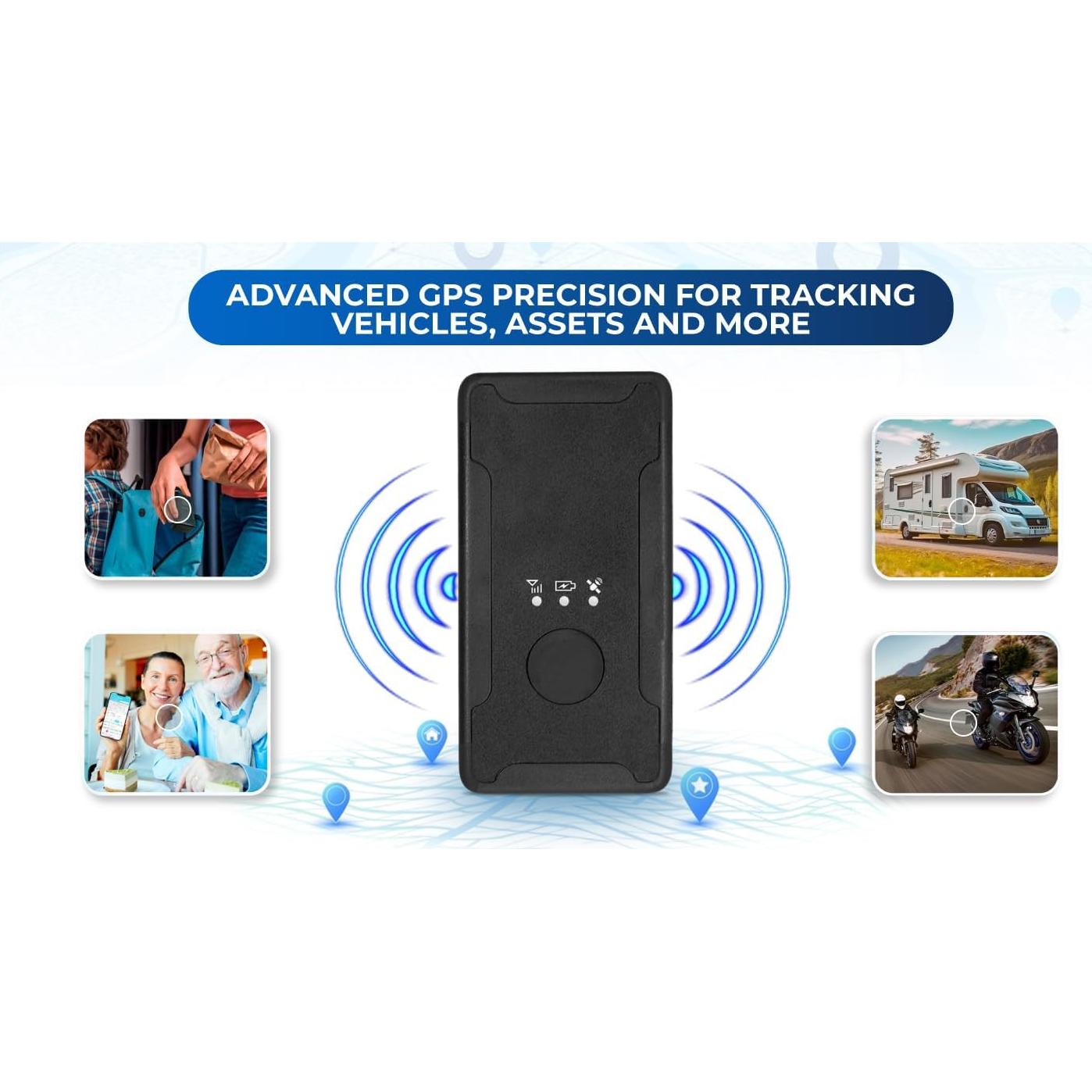 Rastreador GPS 4G LTE GPSnVision - Vehículos, Batería 30 días