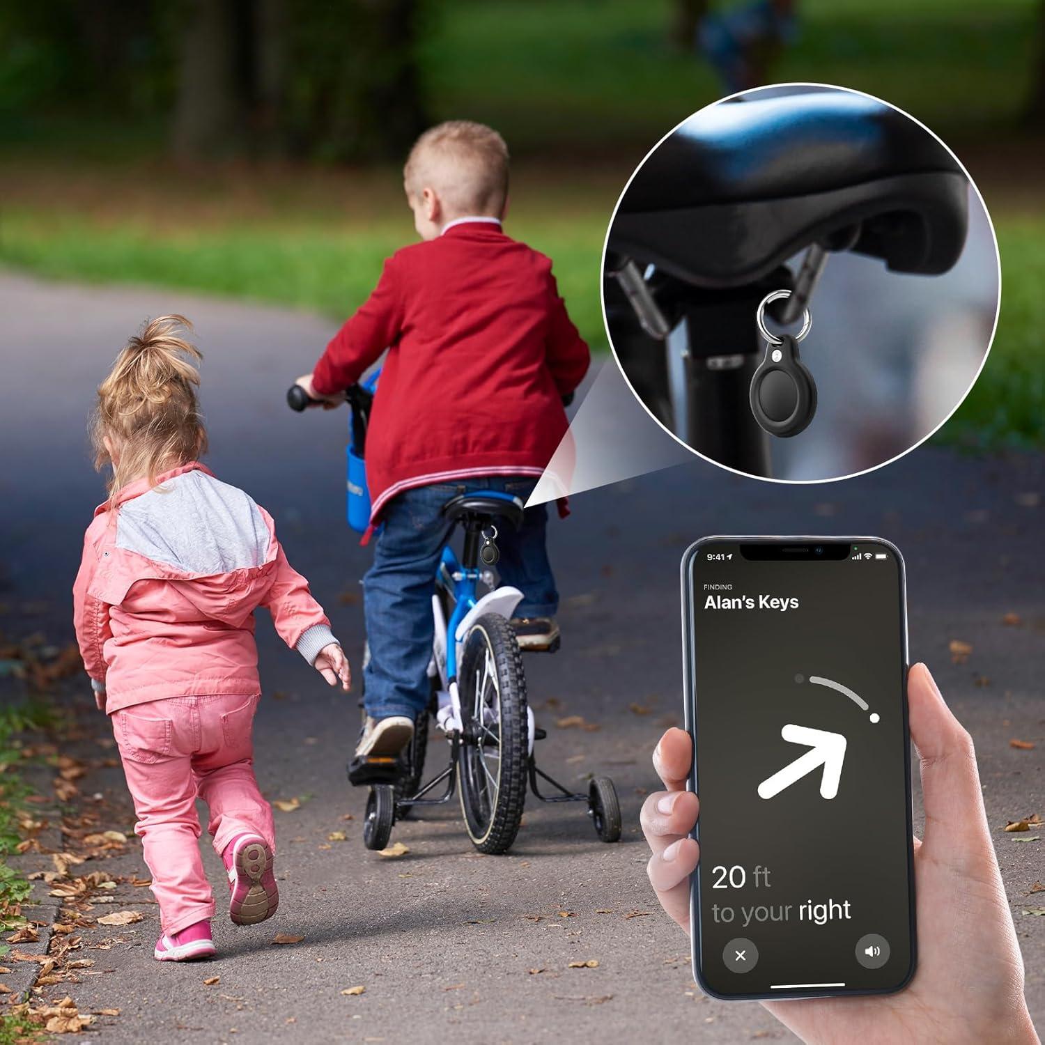 Soporte para AirTag LETREEN 2 Piezas Estuche Impermeable