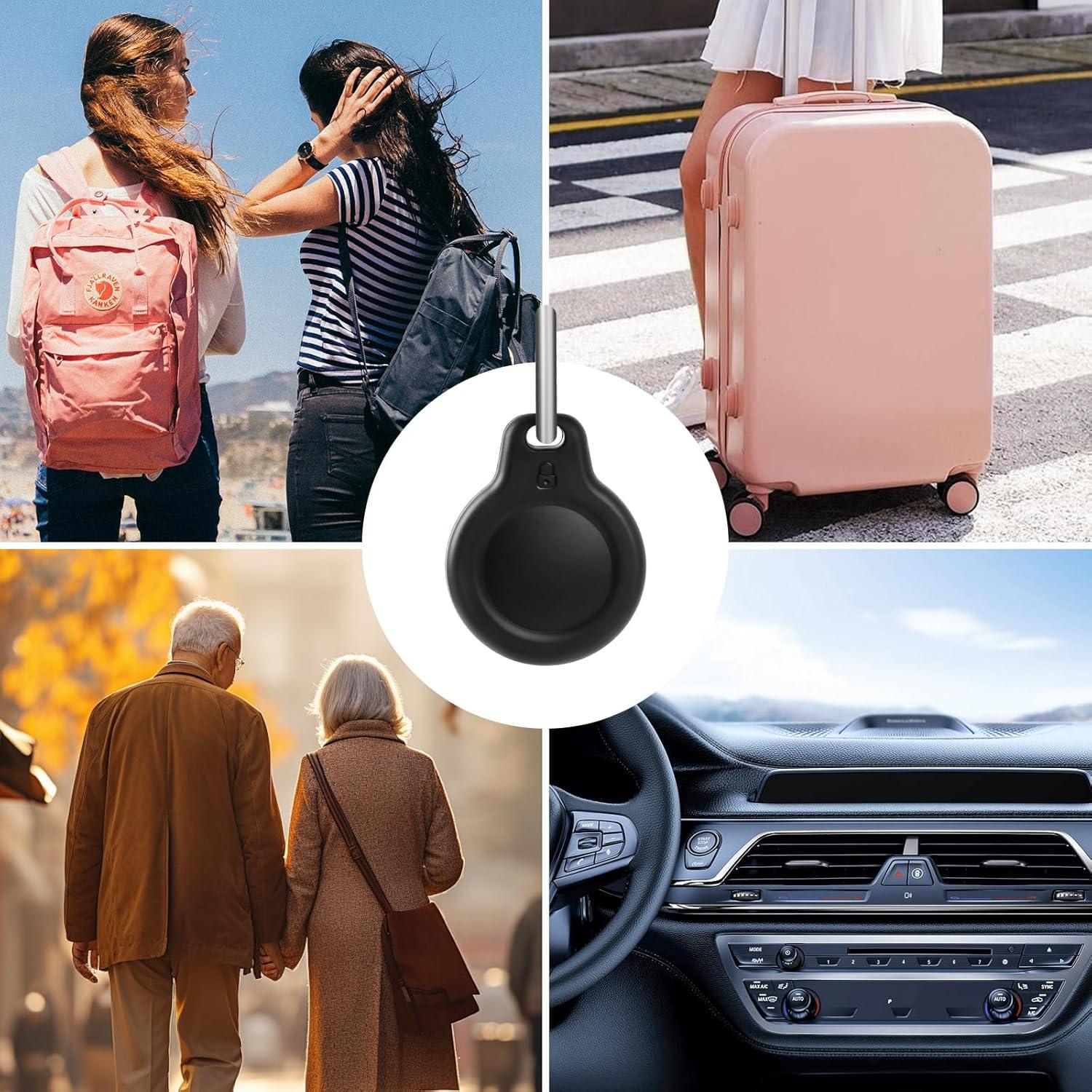 Soporte para AirTag LETREEN 2 Piezas Estuche Impermeable