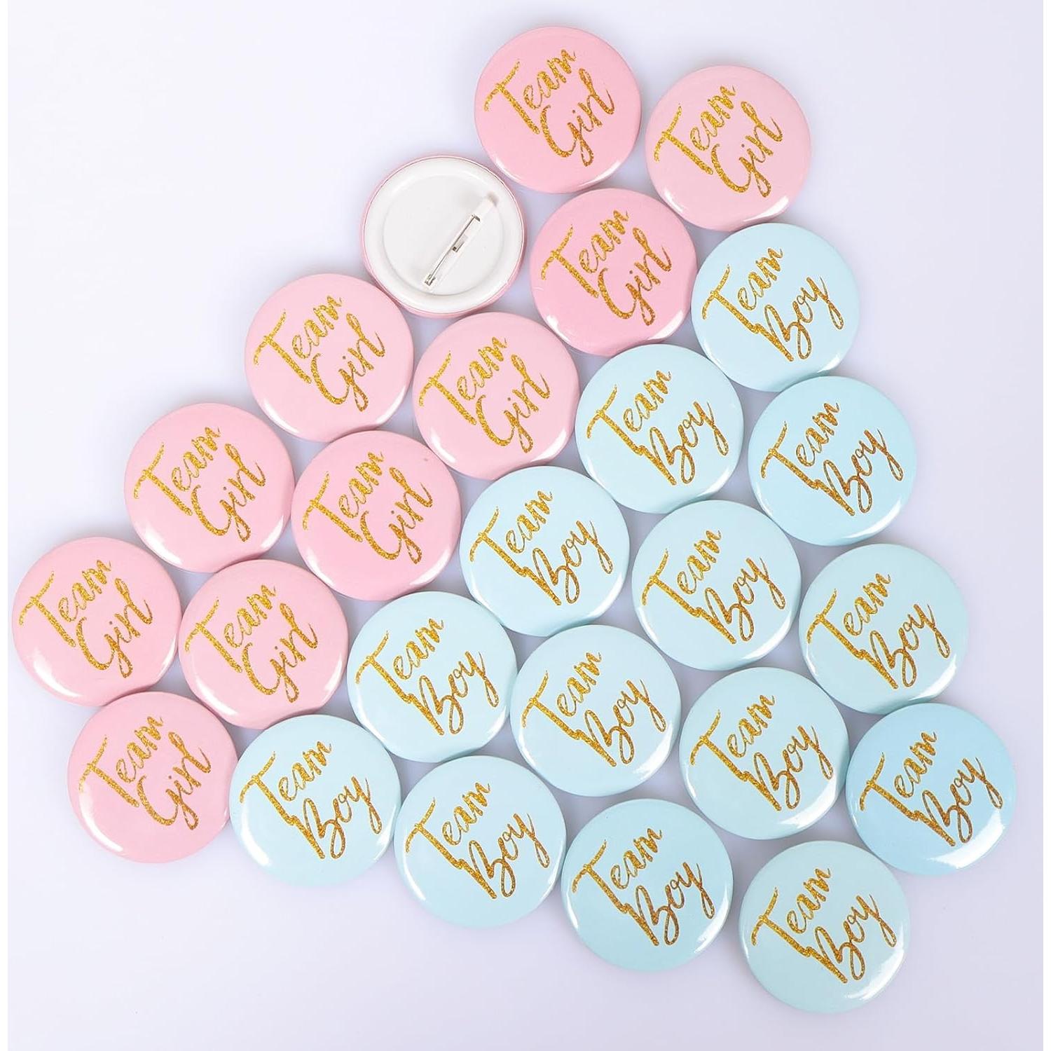 Pins de Botón Revelación de Género 30 Pcs JasperKino
