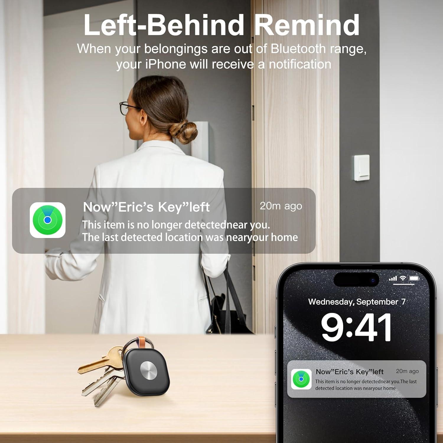 Rastreador Bluetooth VODESON para Llaves y Equipaje Blanco