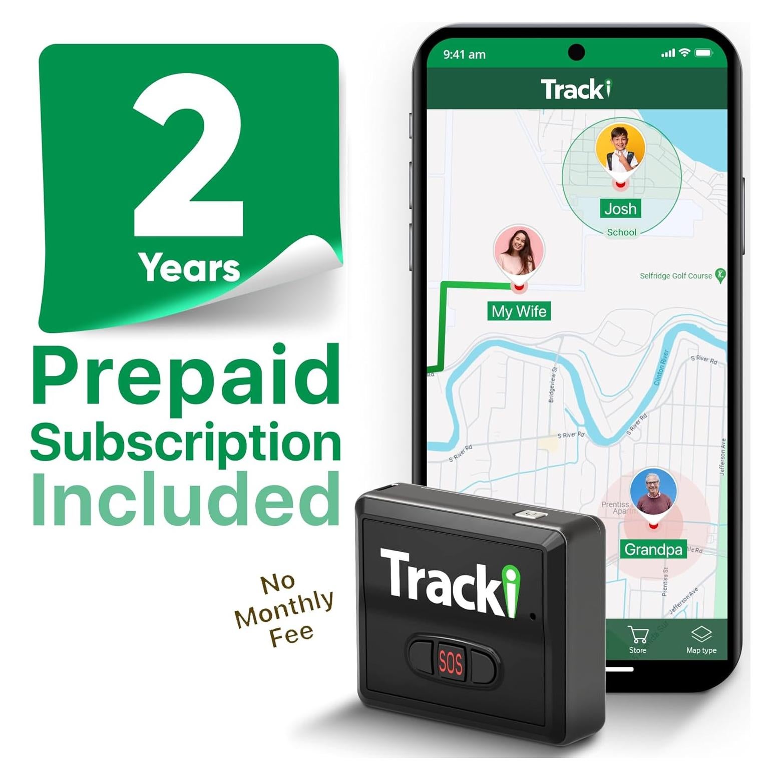Rastreador GPS Tracki 4G LTE para Vehículos Sin Tarifa
