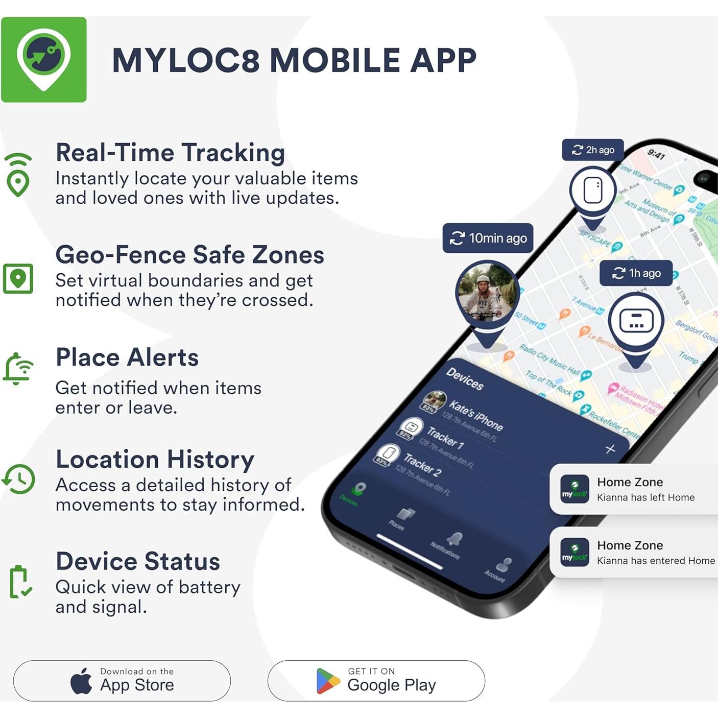 Localizador GPS MyLoc8 Ultra 4G LTE impermeable para vehículos