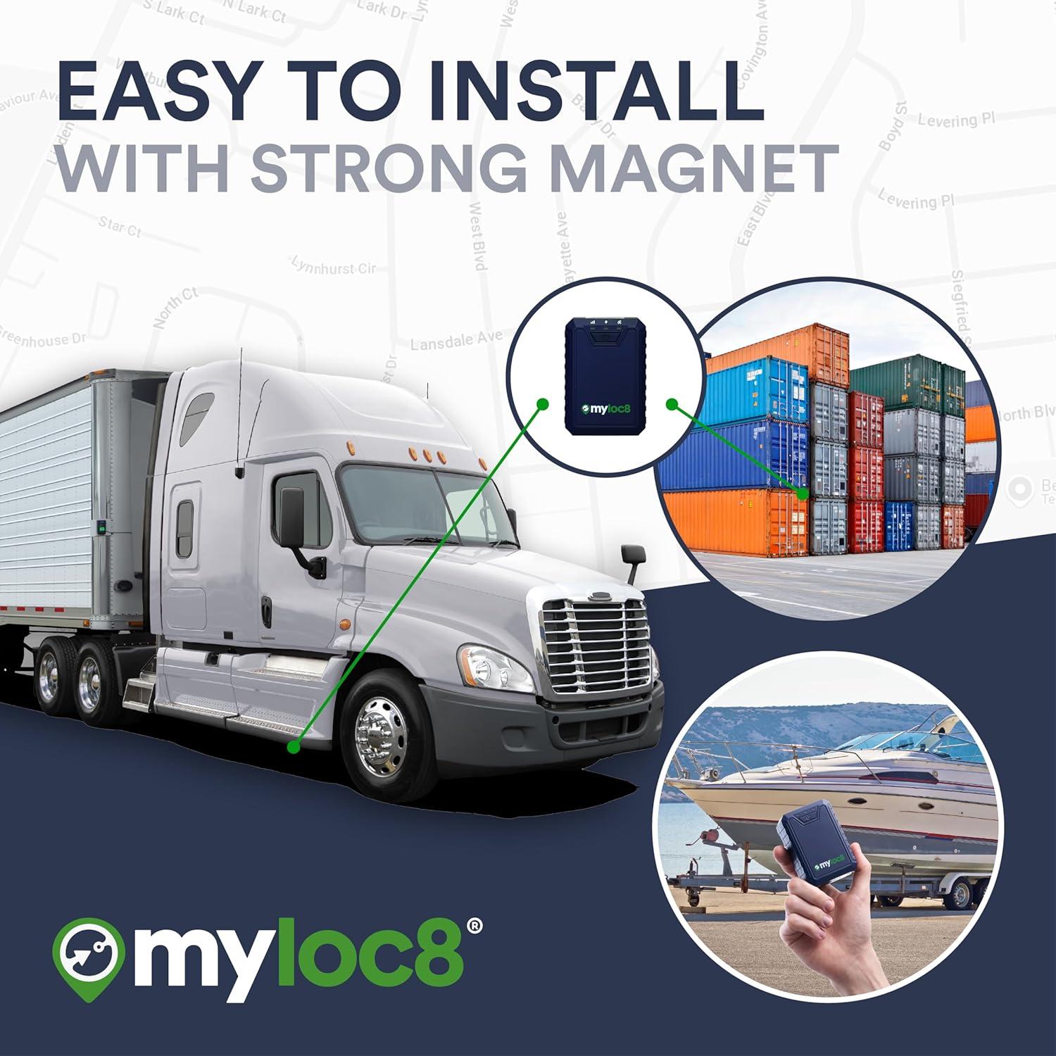 Localizador GPS MyLoc8 Ultra 4G LTE impermeable para vehículos