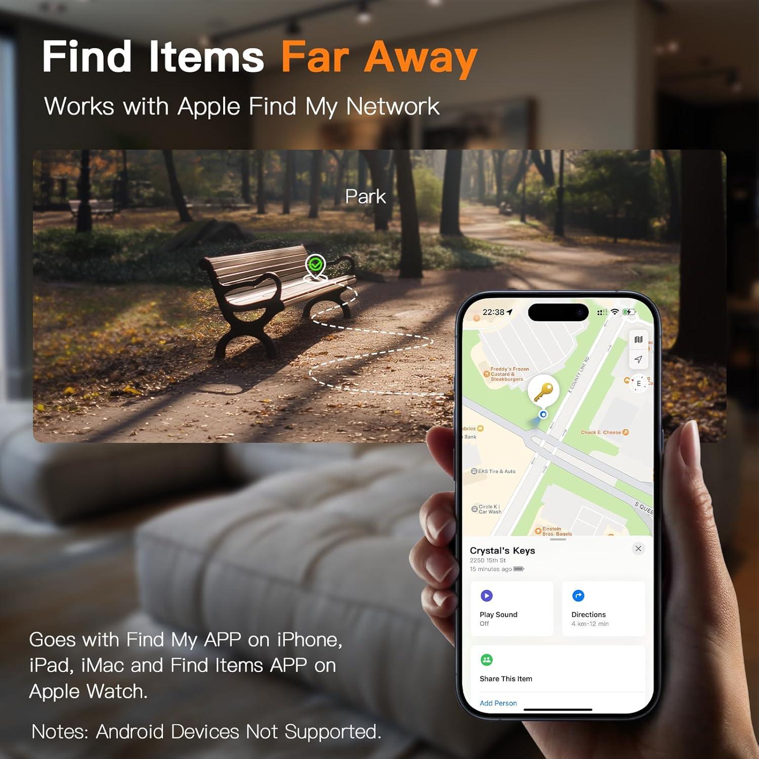 Localizador de Llaves Symphonier Bluetooth IP67 Paquete 4