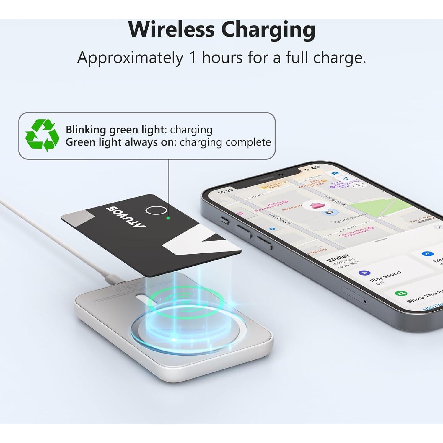 Tarjeta de rastreo ATUVOS 2 paquetes impermeable IP67