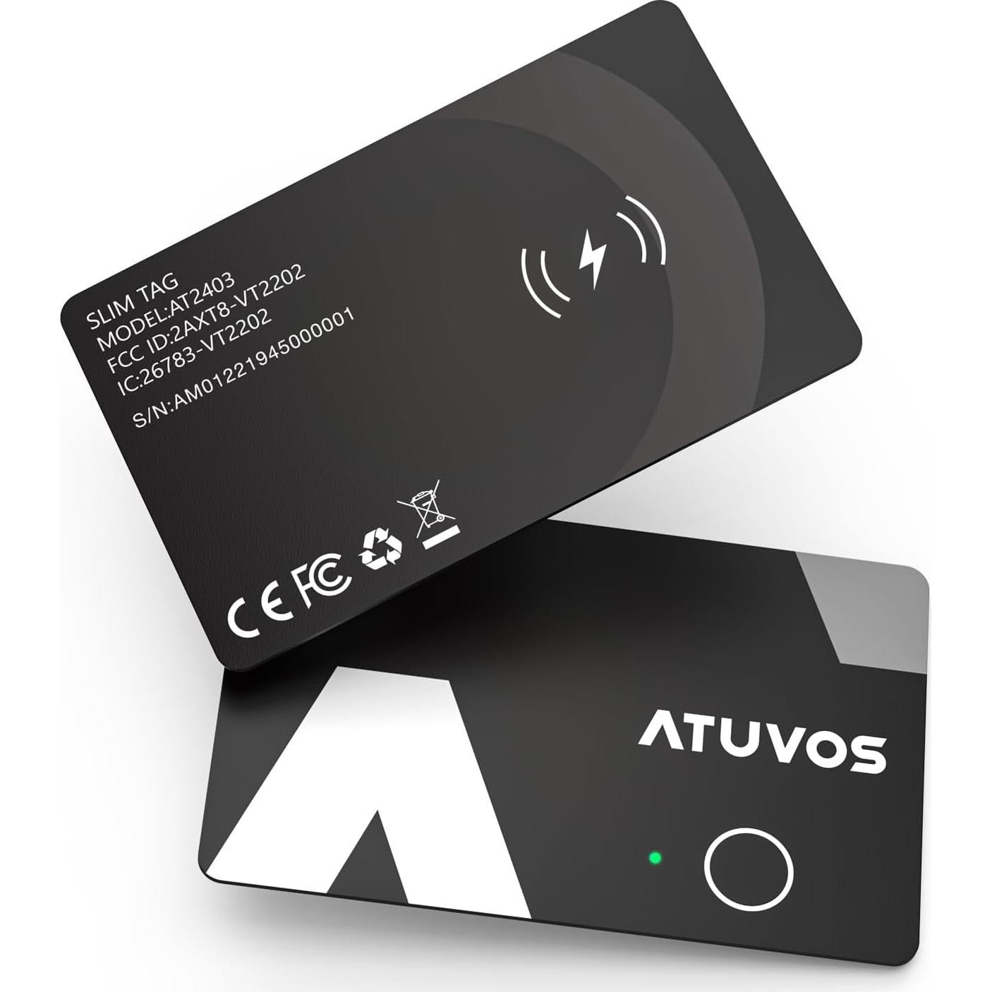 Tarjeta de rastreo ATUVOS 2 paquetes impermeable IP67