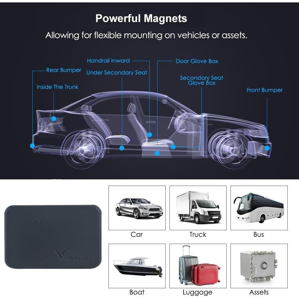 Rastreador GPS Magnético TKMARS TK903 Mini 60 Días Batería