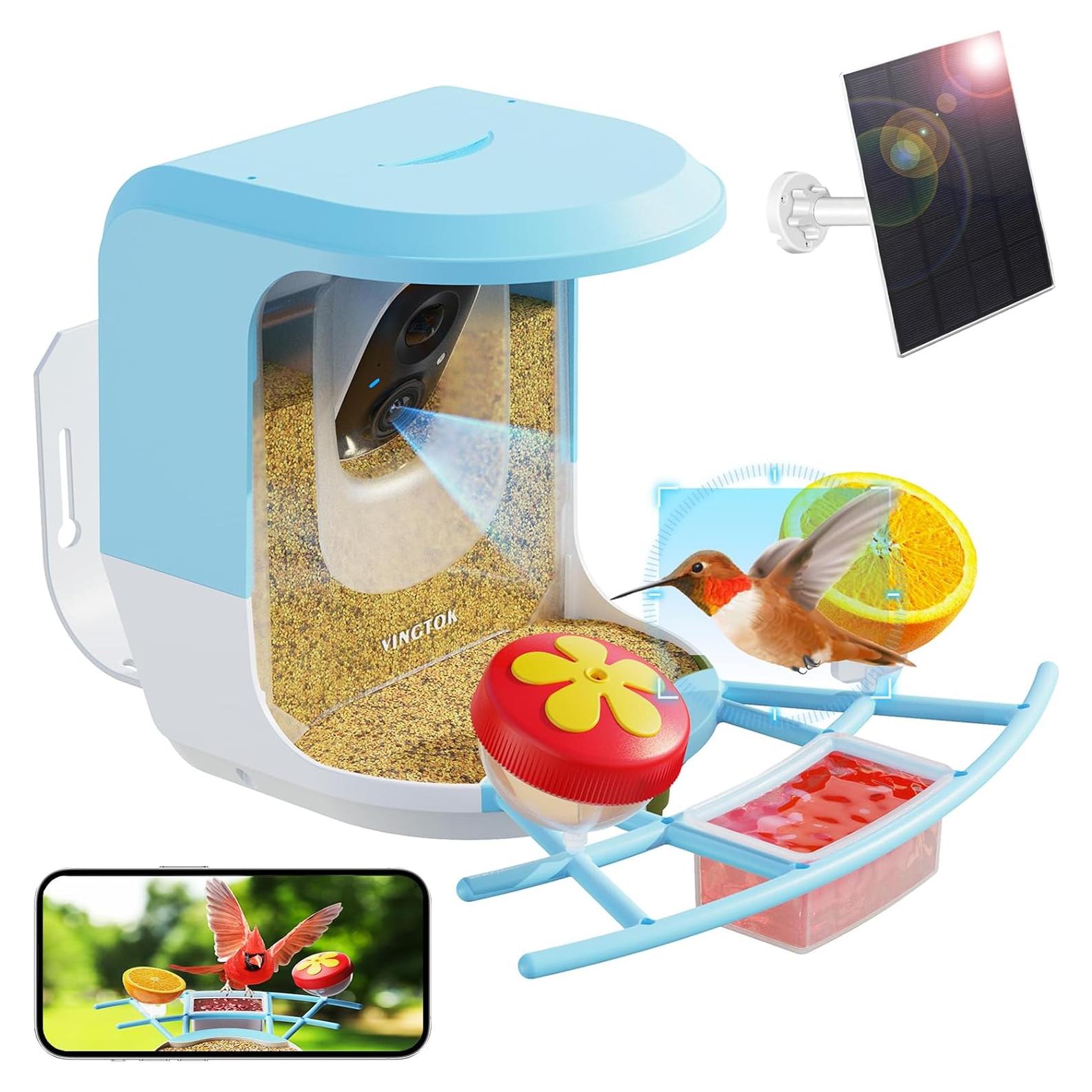 Comedero Inteligente Vingtok con Cámara HD para Aves