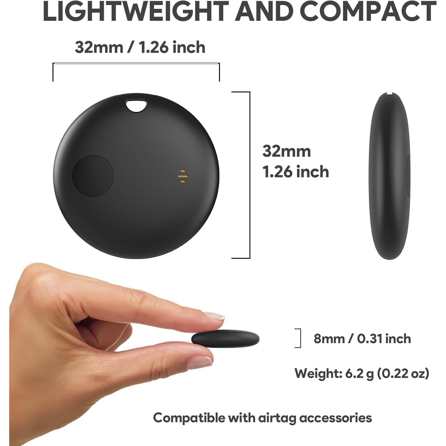 Rastreador Bluetooth Midlocater Air Tag para iOS IP67