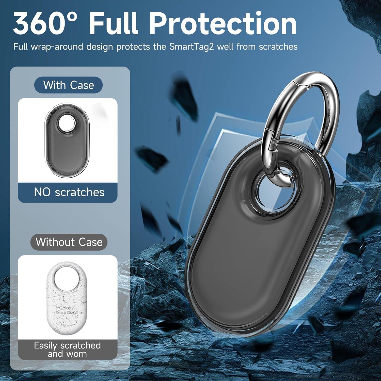 Funda impermeable IPX8 para Samsung Galaxy SmartTag2 - 4 unidades