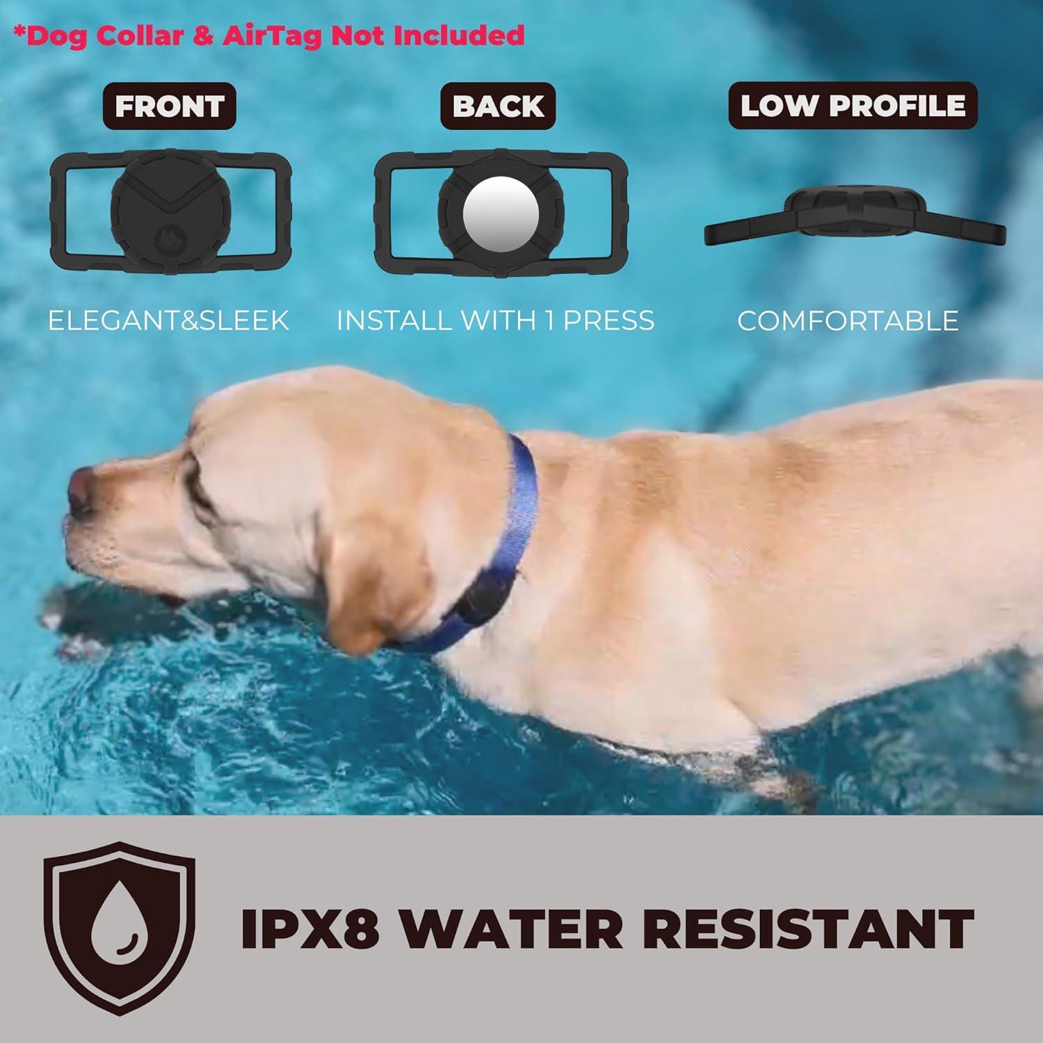 Soporte para Collar de Perro Fossa Airtag Negro - Protección GPS