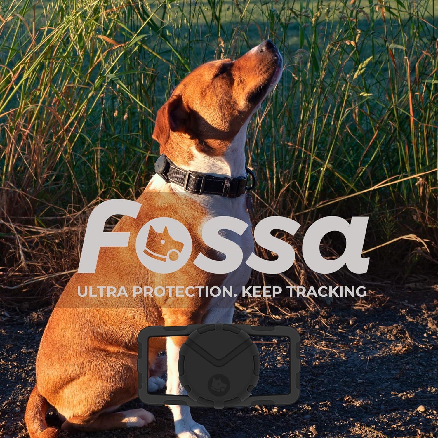 Soporte para Collar de Perro Fossa Airtag Negro - Protección GPS
