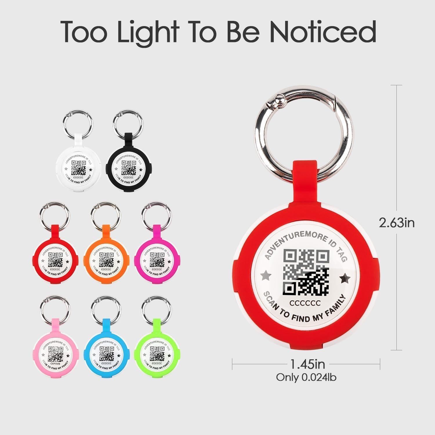 Soporte para Airtags ADVENTUREMORE Rojo a prueba de agua