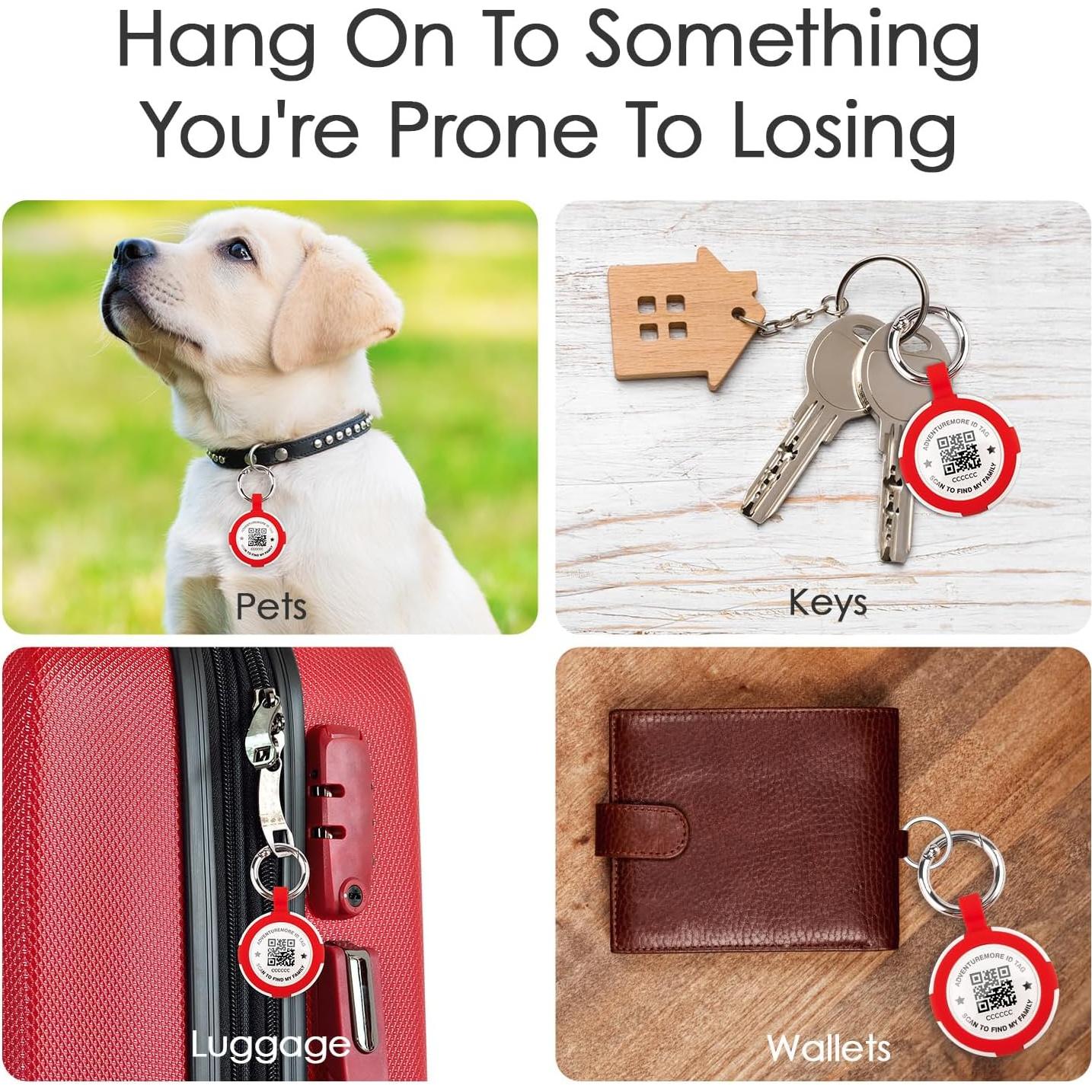 Soporte para Airtags ADVENTUREMORE Rojo a prueba de agua