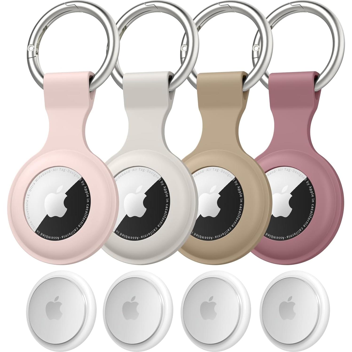 Funda de Silicona Vancle para AirTag 4 Piezas Colores