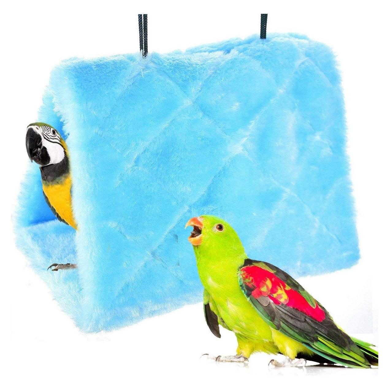 Hamaca Nido para Pájaro MOACC Grande Azul 32x17x25 cm