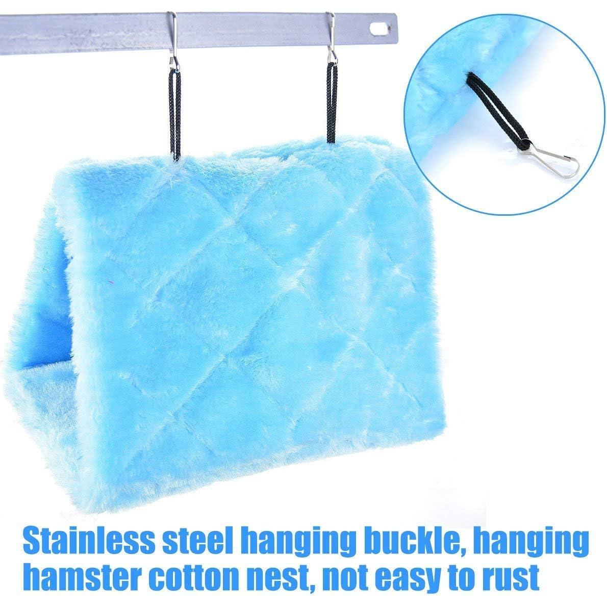 Hamaca Nido para Pájaro MOACC Grande Azul 32x17x25 cm