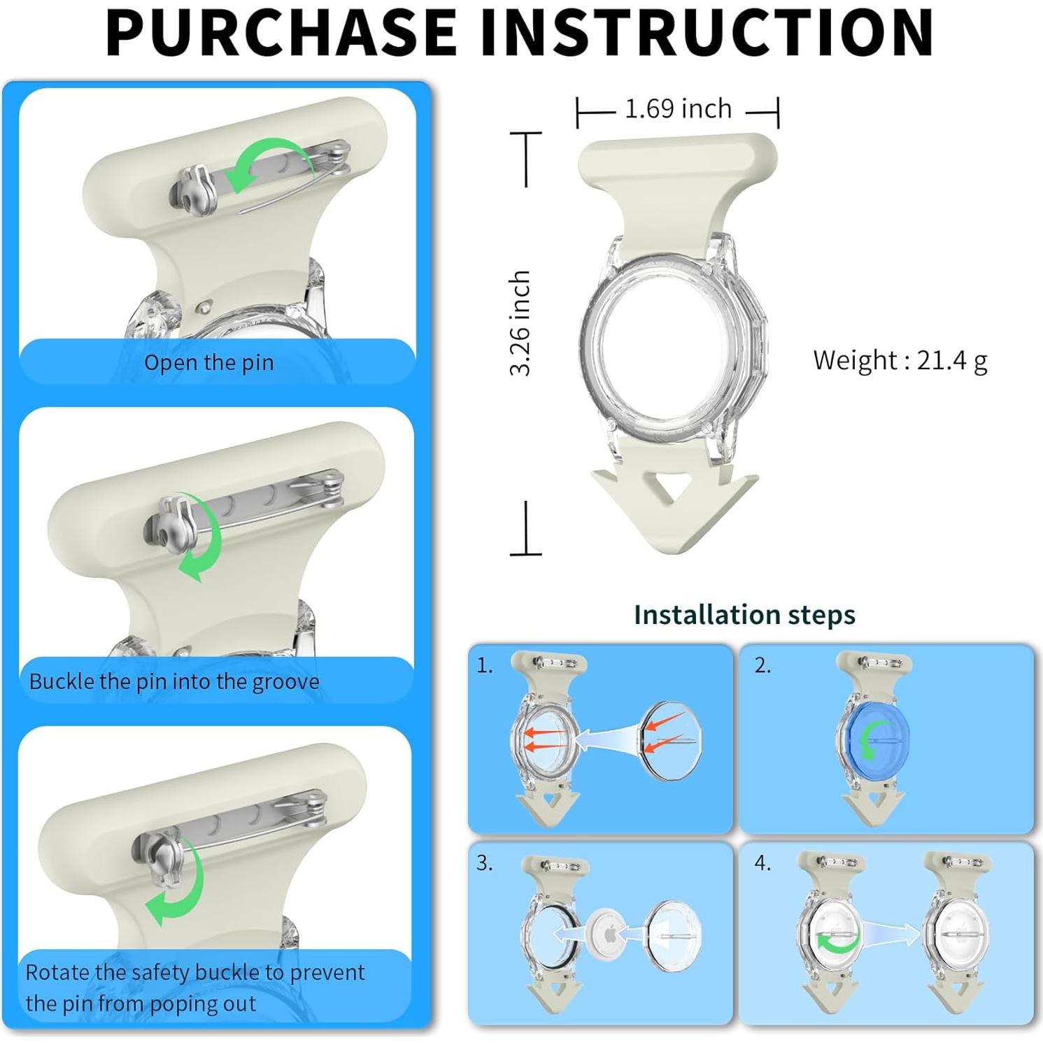 Soportes Impermeables para AirTag AGENTNANO - 2 Piezas
