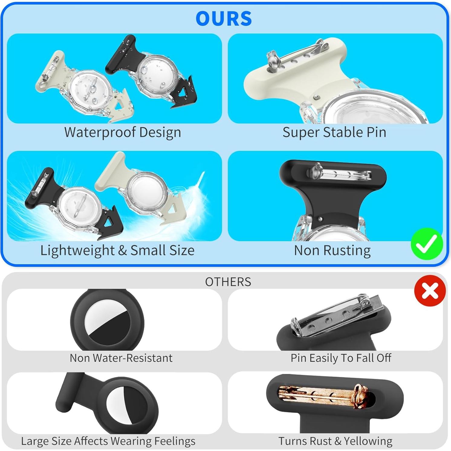 Soportes Impermeables para AirTag AGENTNANO - 2 Piezas