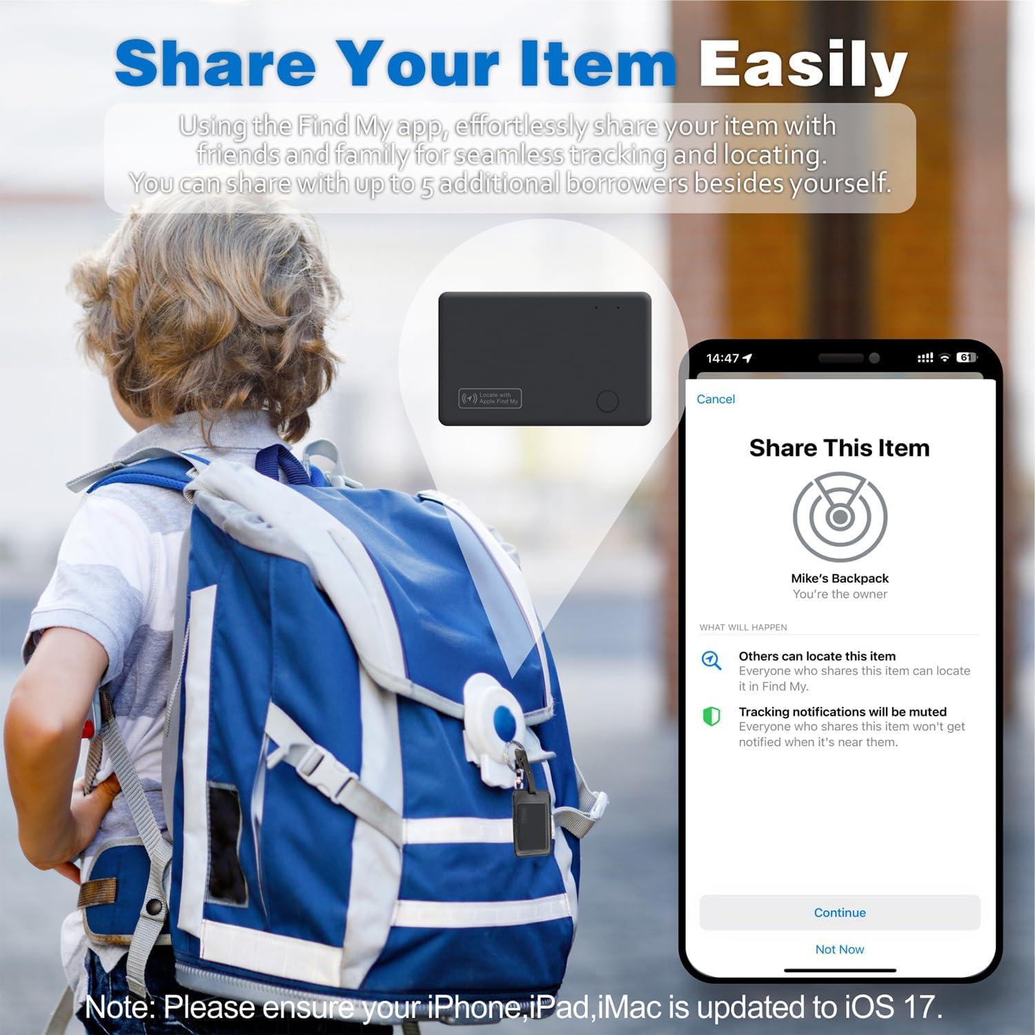 Tarjeta Rastreadora Eelexa para Cartera - Bluetooth, Recargable