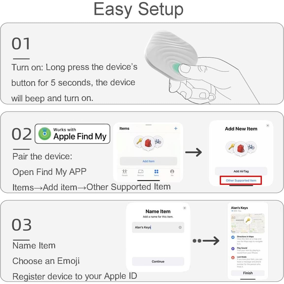 Buscador de Llaves Inteligente Nutale Focus iOS Bluetooth