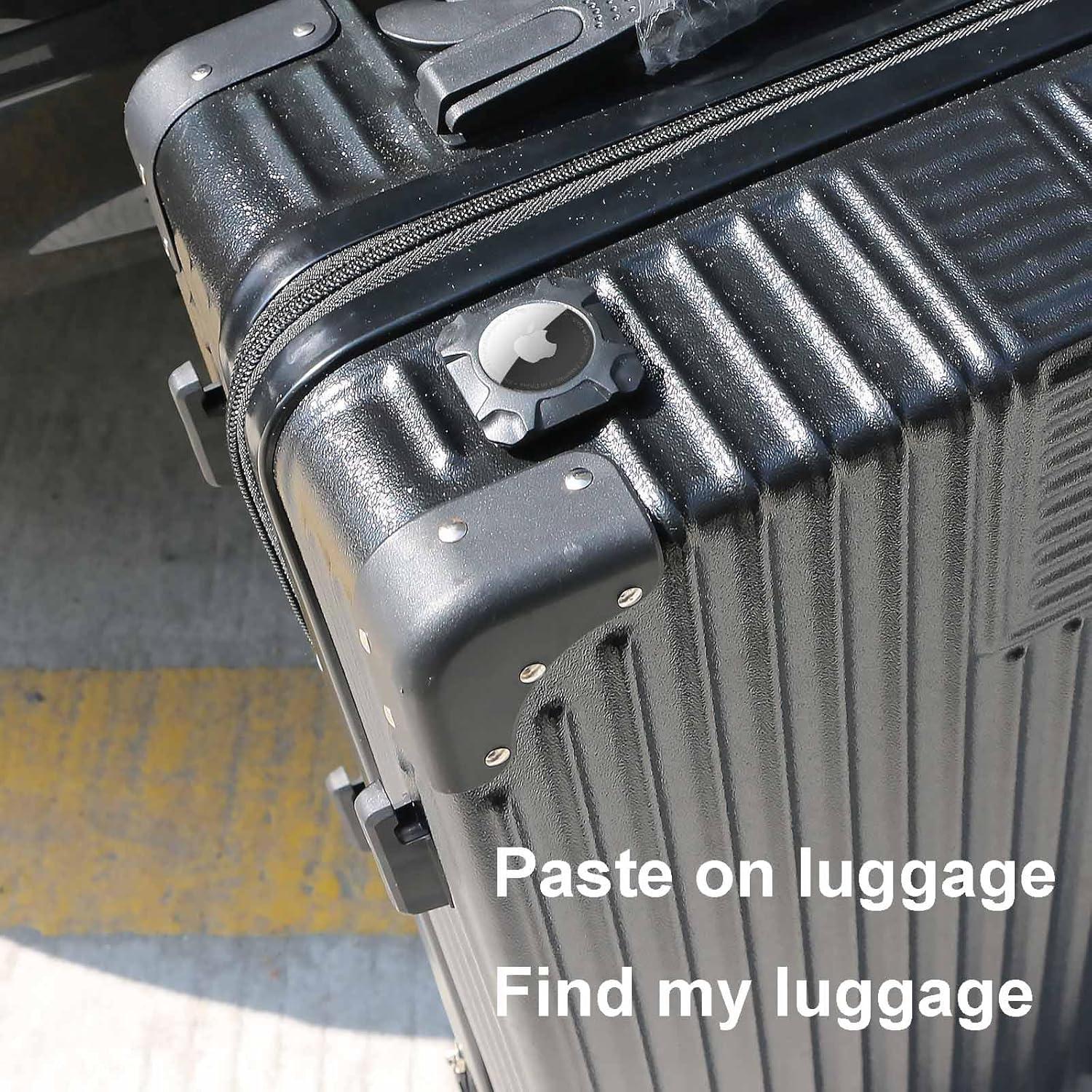 Soporte AirTag Cybertank Stick-On Adhesivo 4 Paquetes Negro