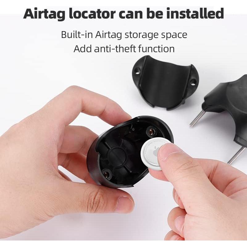 Bike Mount for Airtag, GPS Tracker with Lock Mounting Bracket, Hidden Case, Seatpost Reflector Mount