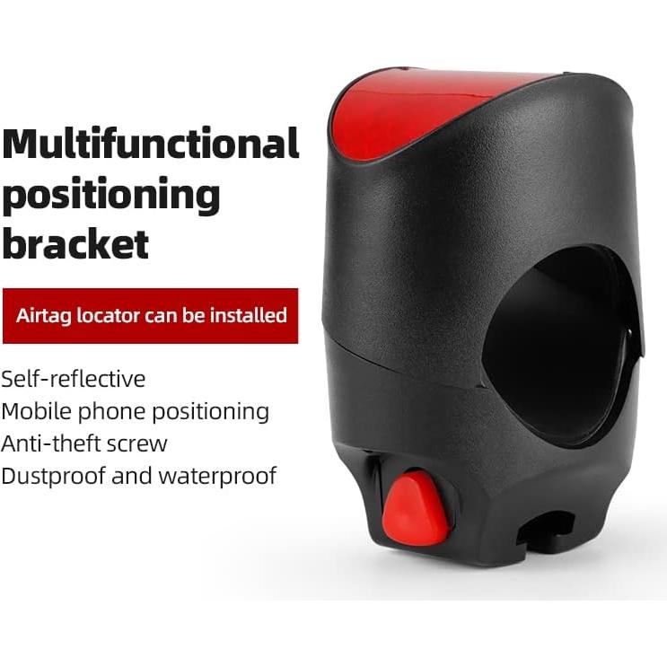 Bike Mount for Airtag, GPS Tracker with Lock Mounting Bracket, Hidden Case, Seatpost Reflector Mount