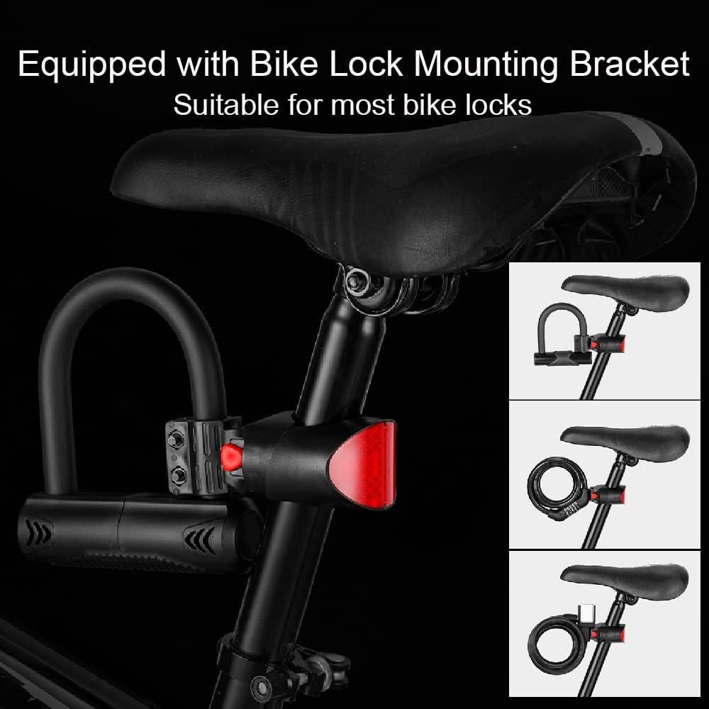 Bike Mount for Airtag, GPS Tracker with Lock Mounting Bracket, Hidden Case, Seatpost Reflector Mount