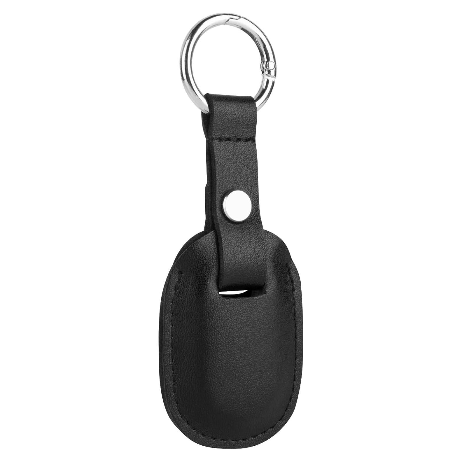 Funda de Cuero Microfibra CaSZLUTION para SmartTag2 - Negro