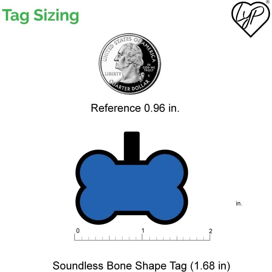 Placa de Identificación Silenciosa Love Your Pets Verde