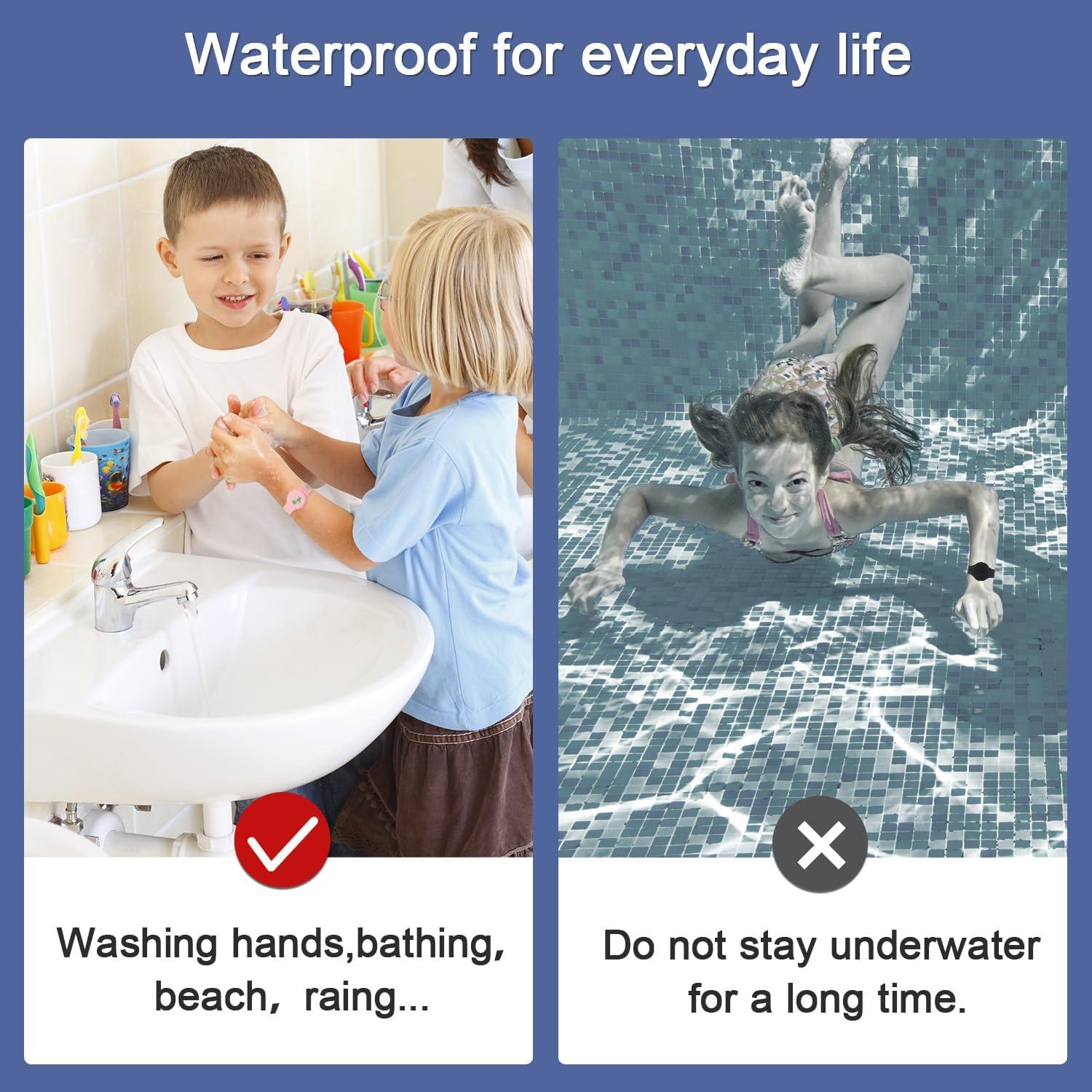 2 Pulseras Impermeables para Niños AirTag Dinosaurio