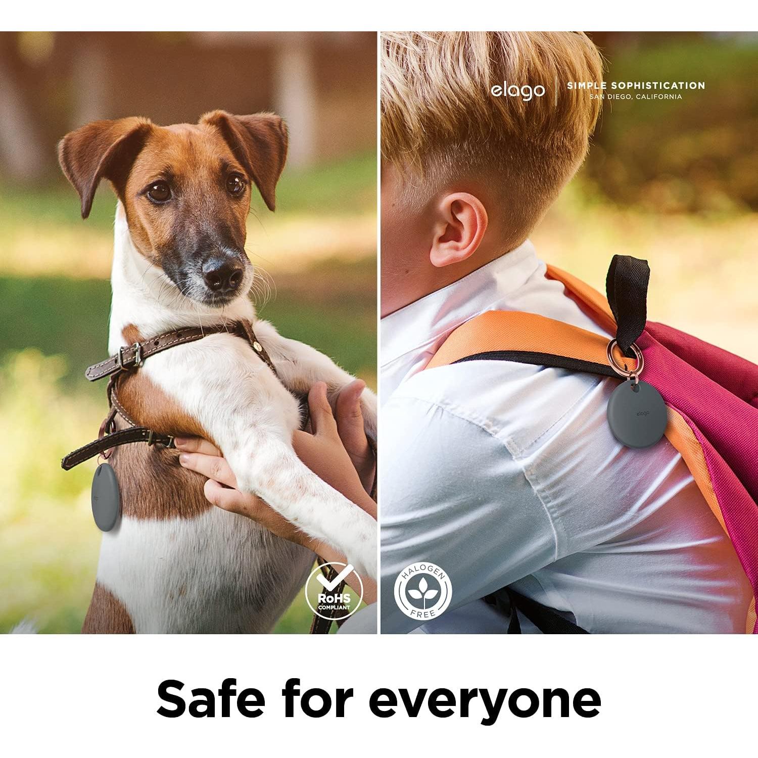 Funda Básica elago para AirTag - Silicona Gris Oscuro