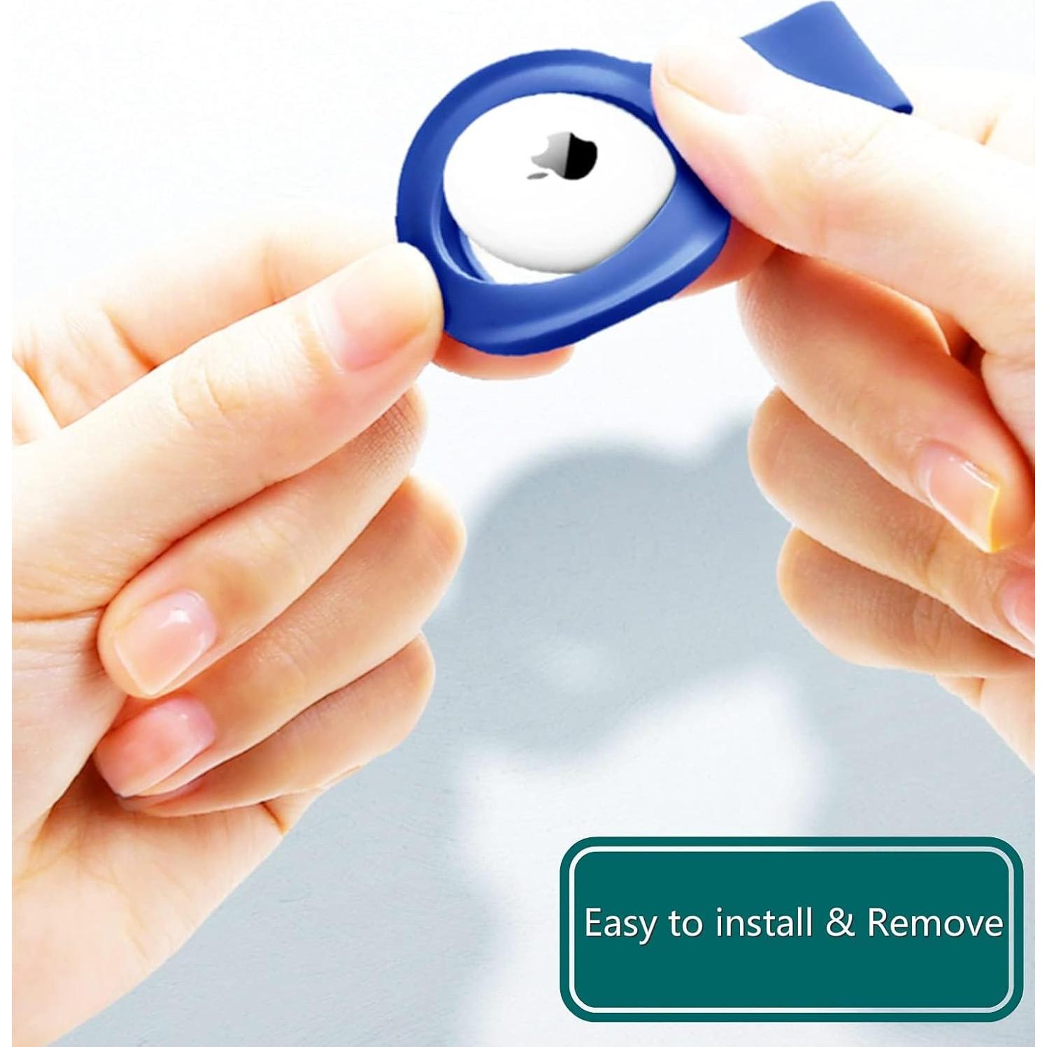 Funda de Silicona Se7enline para AirTag 2-Pack Verde Fluorescente