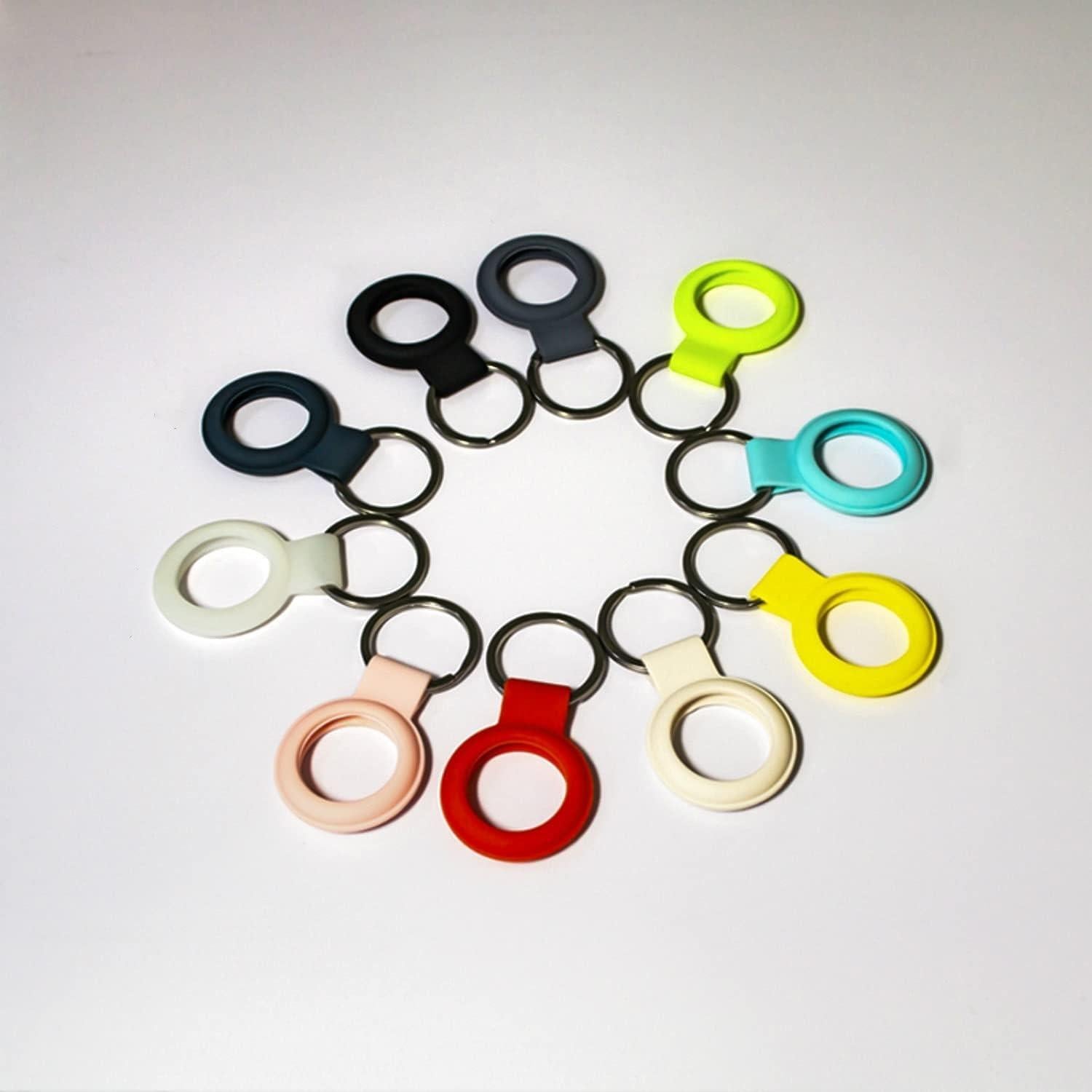 Funda de Silicona Se7enline para AirTag 2-Pack Verde Fluorescente