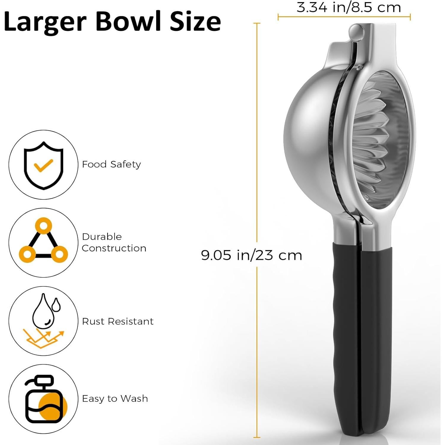 Exprimidor Manual de Limón RCMo - Acero Inoxidable 304 - 0.5L