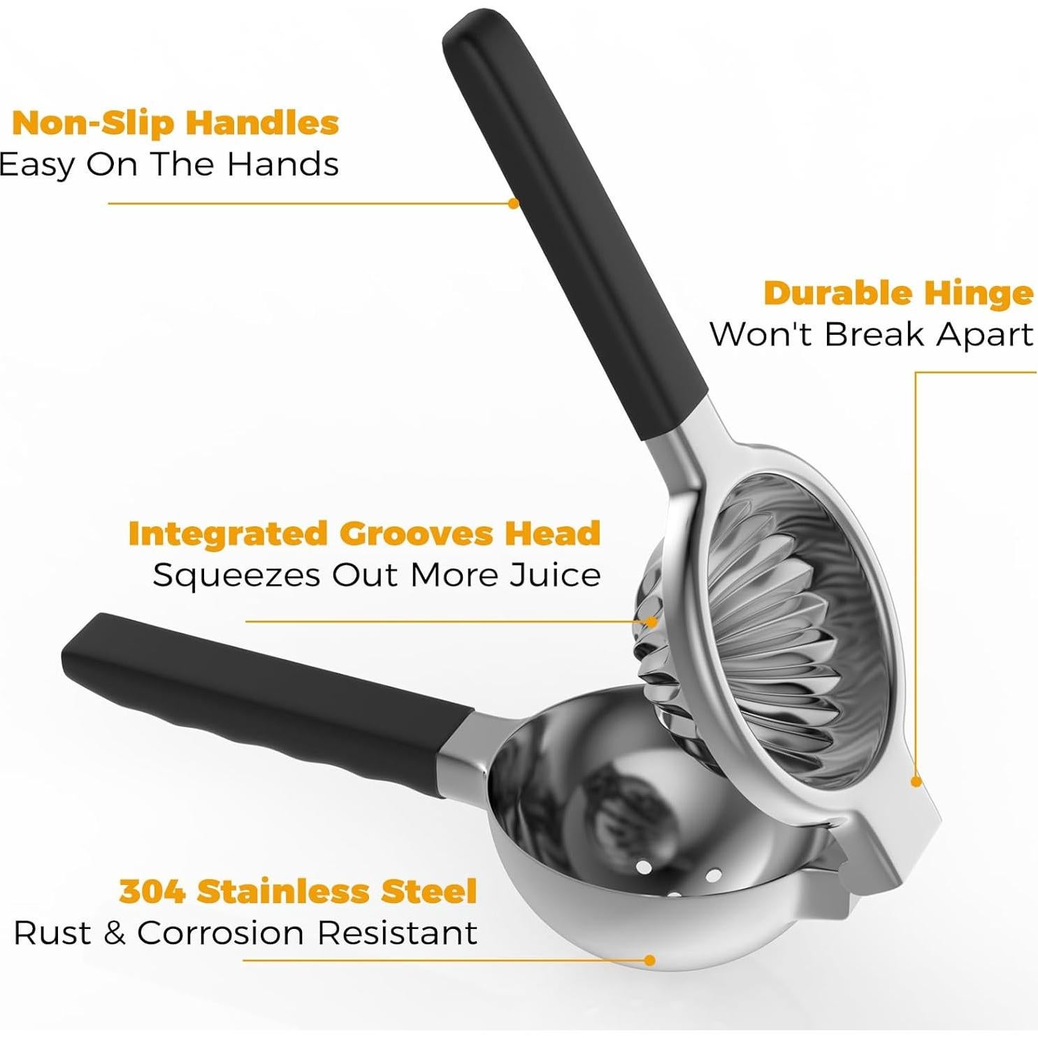 Exprimidor Manual de Limón RCMo - Acero Inoxidable 304 - 0.5L