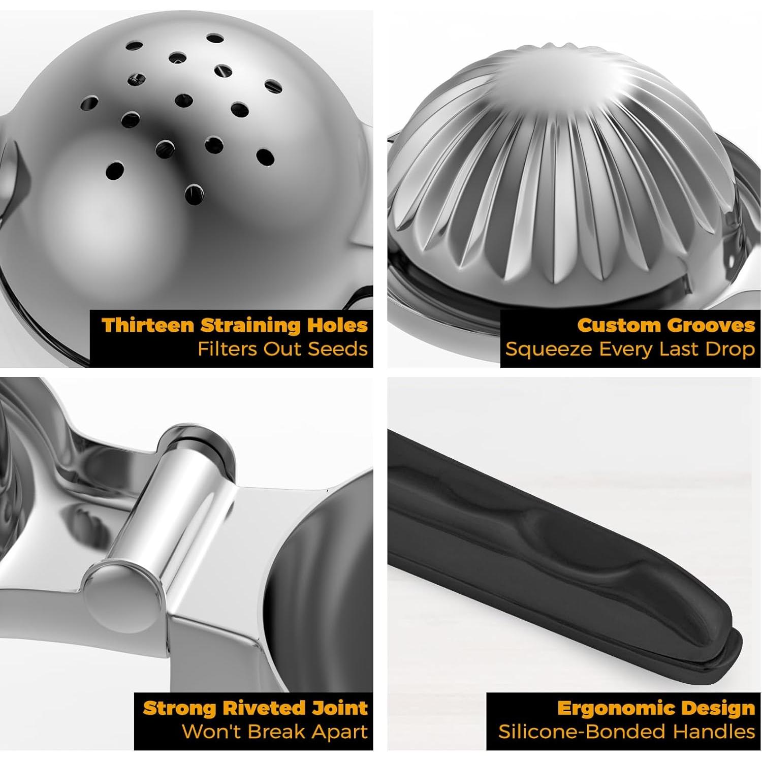 Exprimidor Manual de Limón RCMo - Acero Inoxidable 304 - 0.5L