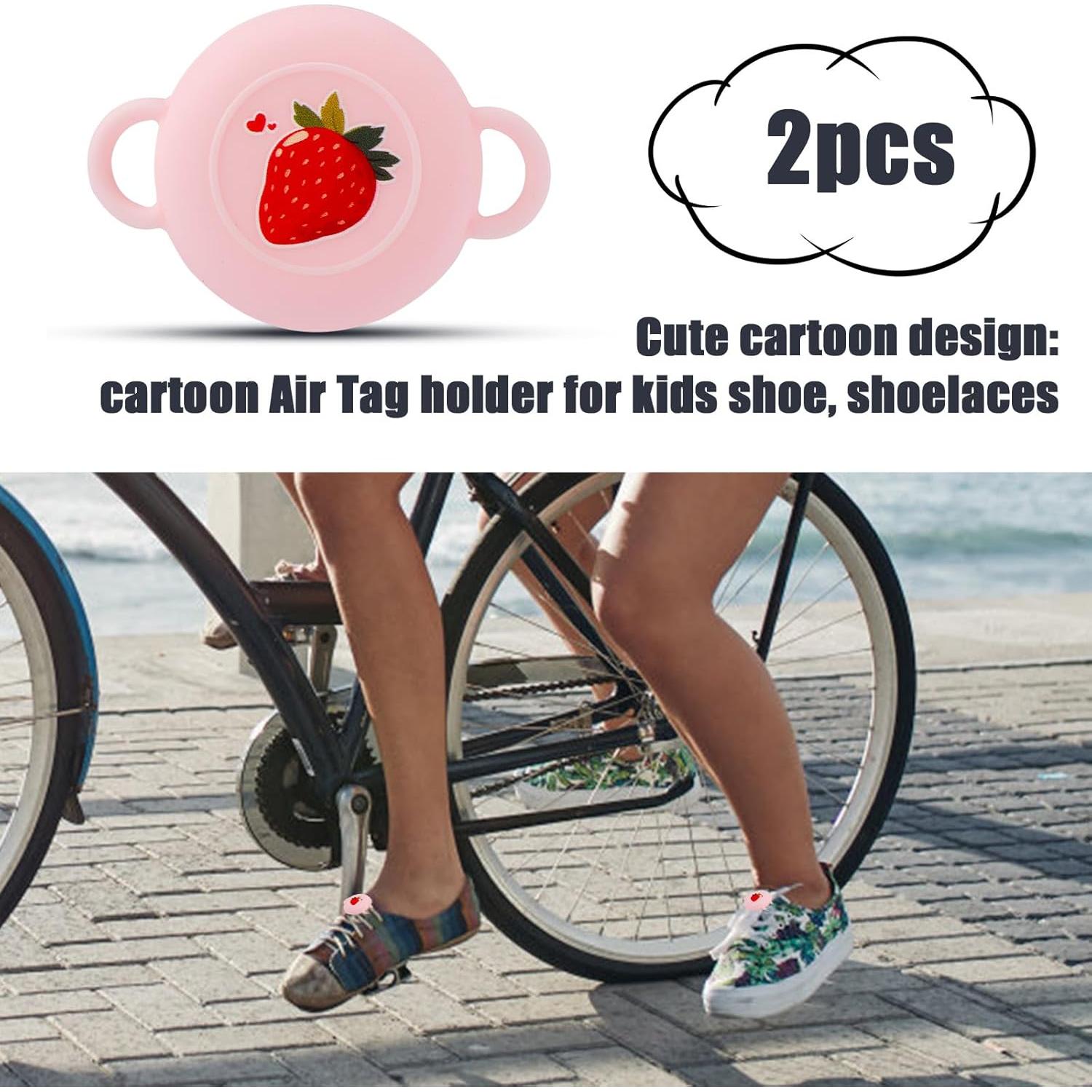 2 Fundas de Silicona Rosa para Airtag Niños - Gosknor