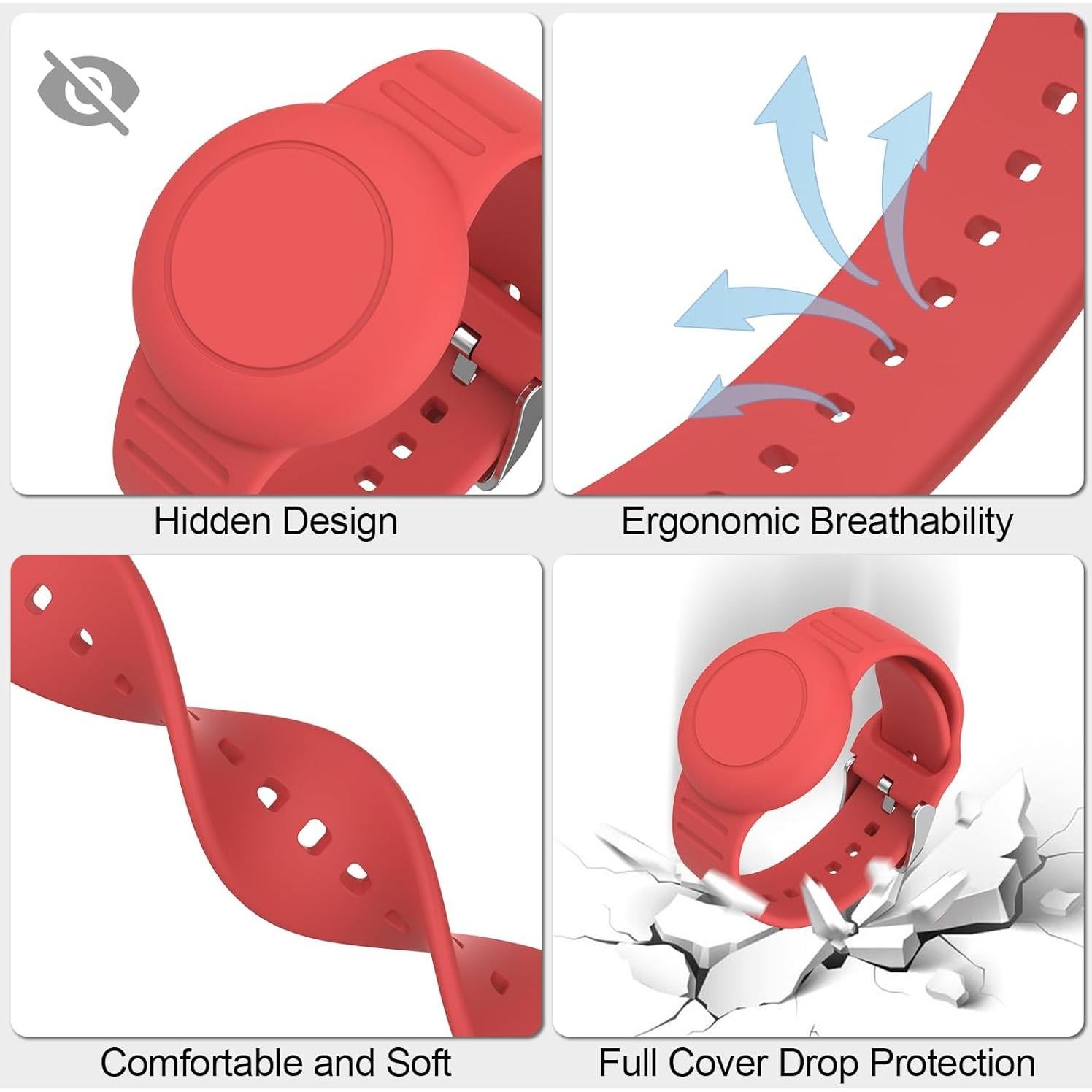 Pulsera Ajustable Meliya para Air Tag Niños Impermeable