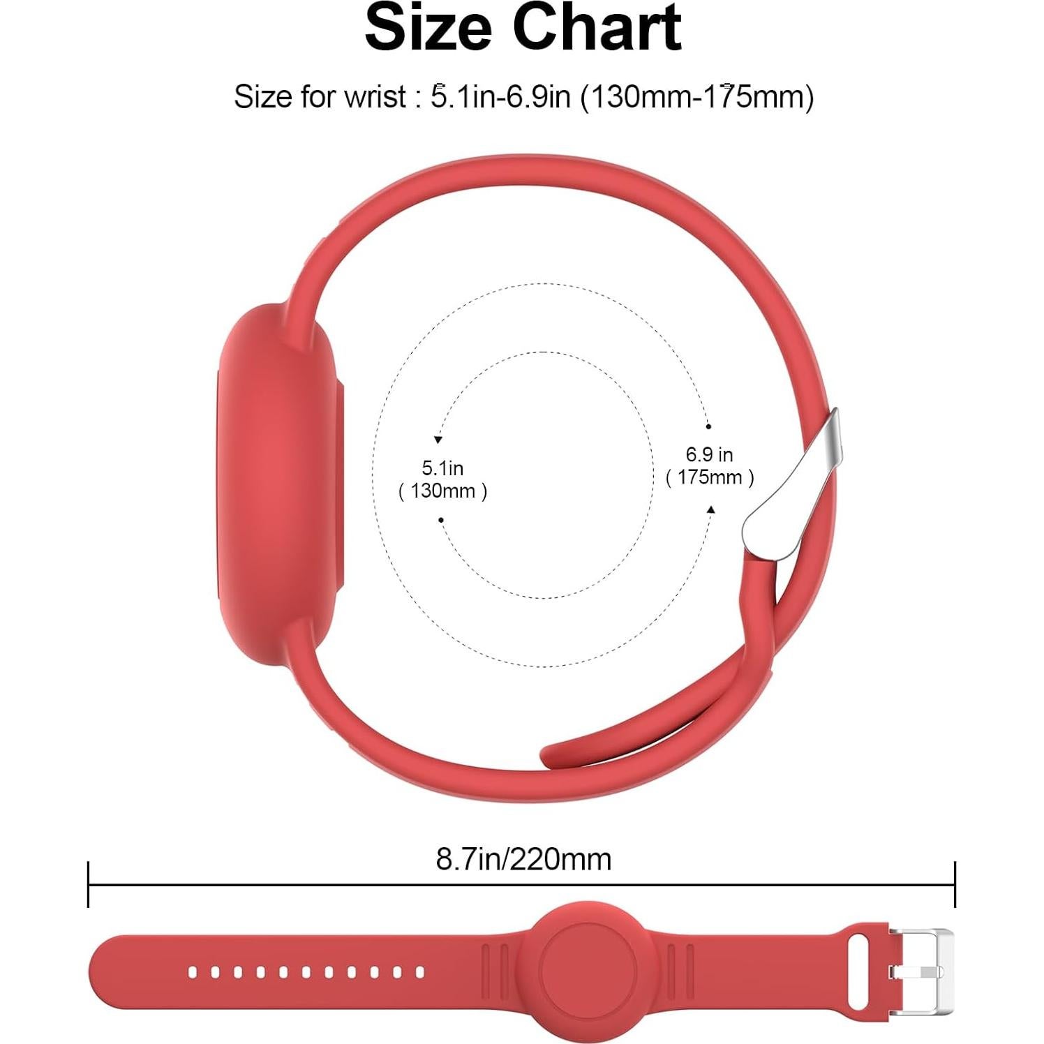 Pulsera Ajustable Meliya para Air Tag Niños Impermeable