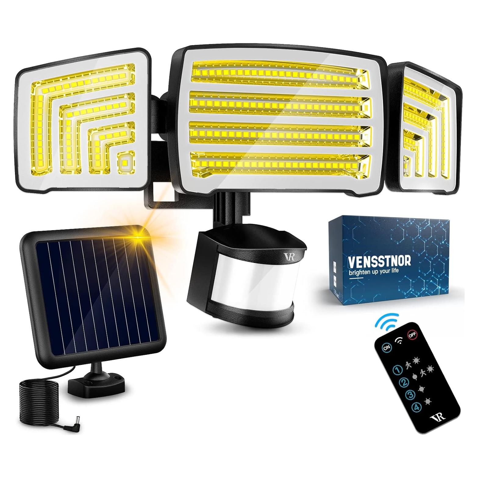 Luz Solar VENSSTNOR con Sensor de Movimiento 4000LM
