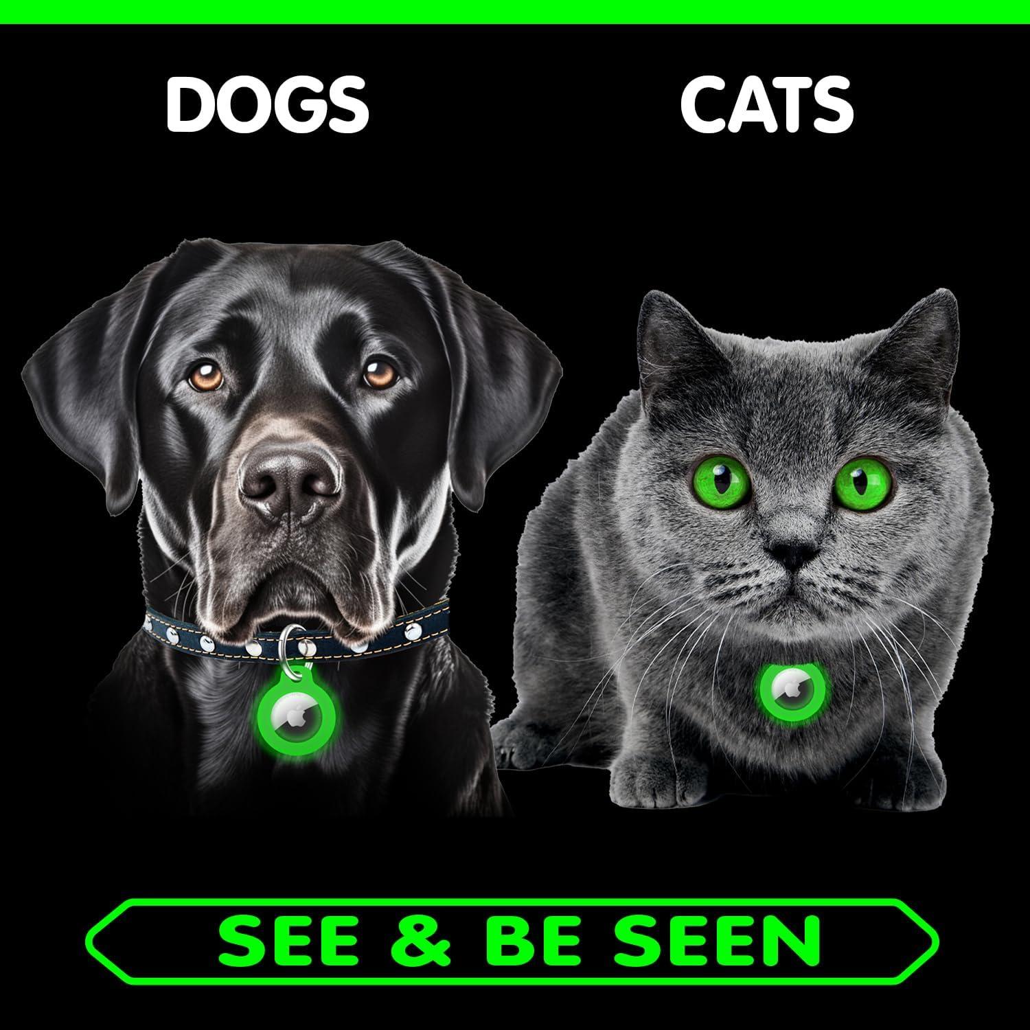 Paquete de 2 Soportes Brillantes GLO-X para AirTag 4 cm