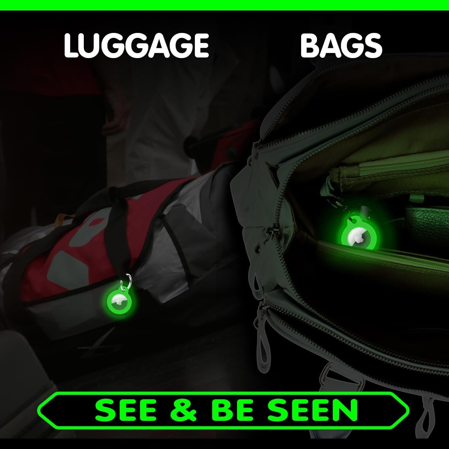 Paquete de 2 Soportes Brillantes GLO-X para AirTag 4 cm