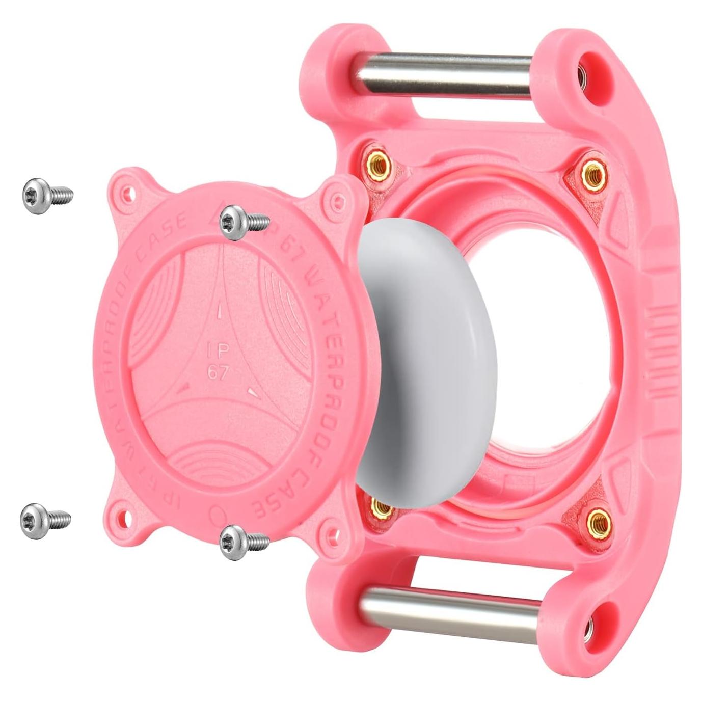 Soporte para Collar de Perro AirTag Petanims Rosa Impermeable