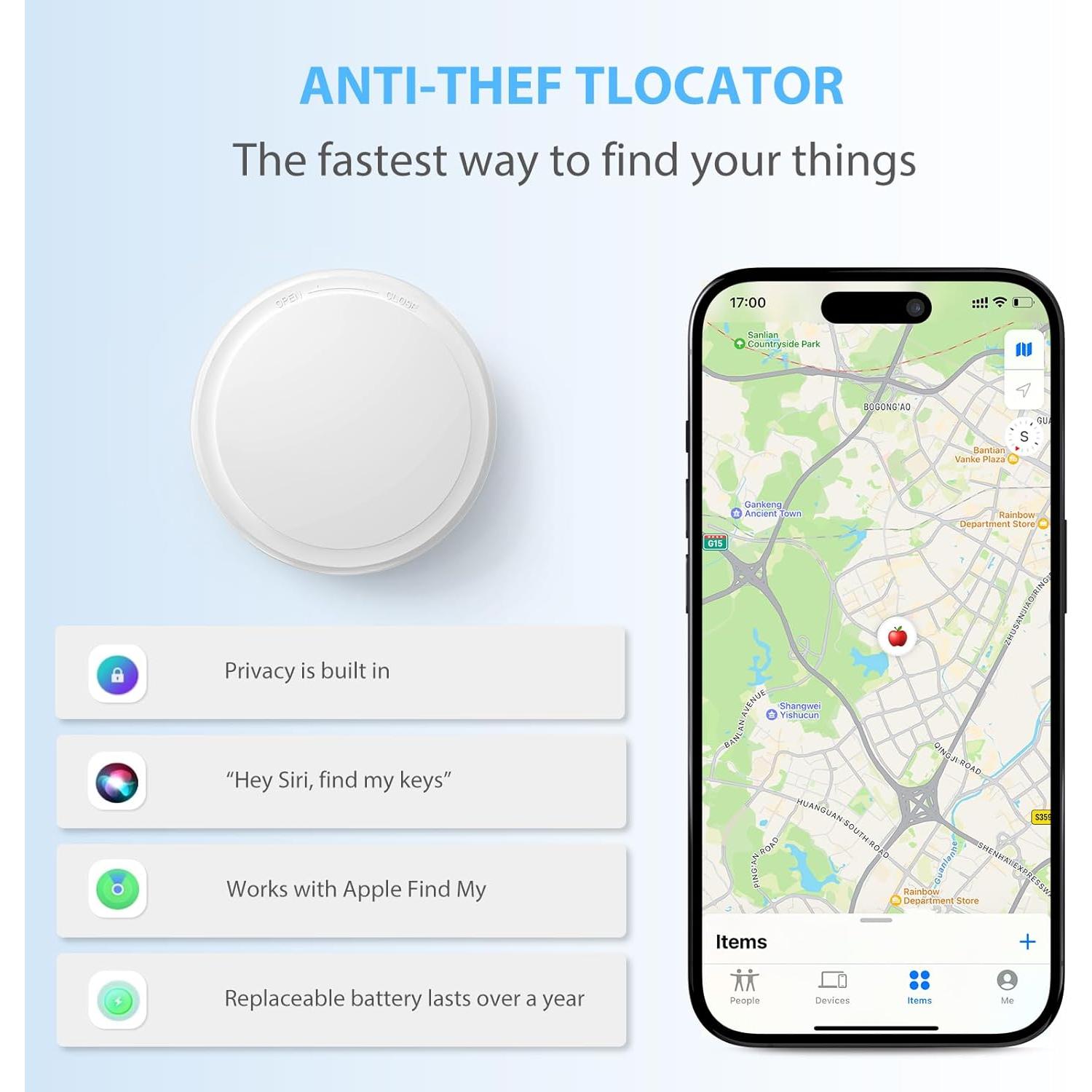 Localizador de Artículos RayCue con Funda Impermeable IPX7
